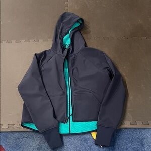 NIKE Navy and Teal lightweight cute jacket .